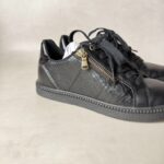 Baskets basses à lacets et zip latéral Geox D Blomiee C femme noir taille 37 — vue 6