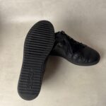 Baskets basses à lacets et zip latéral Geox D Blomiee C femme noir taille 37 — vue 7