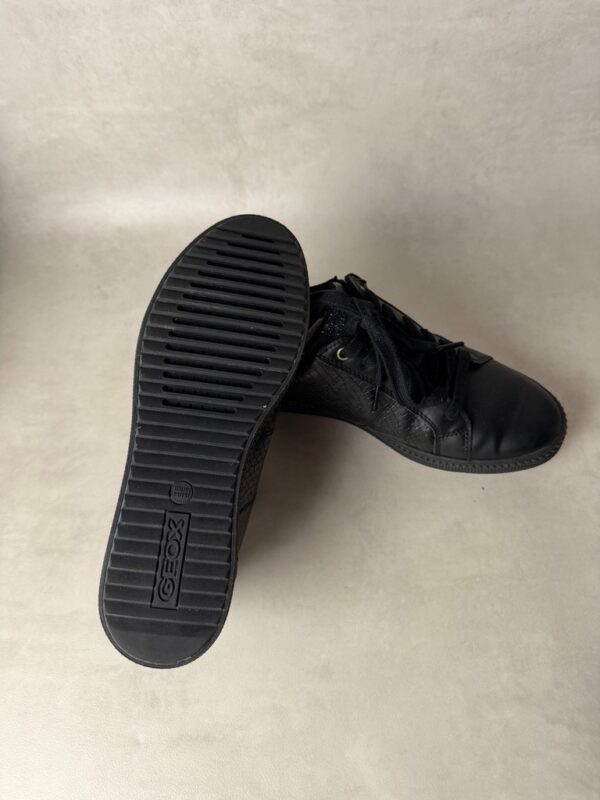 Baskets basses à lacets et zip latéral Geox D Blomiee C femme noir taille 37 — vue 7