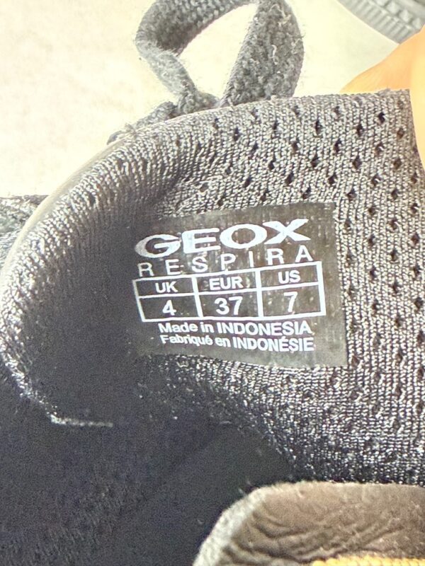 Baskets basses à lacets et zip latéral Geox D Blomiee C femme noir taille 37 — vue 8