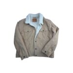 Veste camionneur doublée sherpa Levi's homme beige taille XL — vue 2