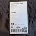 Short de running Barbell Sunrise Runner Short femme gris charbon taille XXS — vue 3