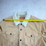 Veste camionneur doublée sherpa Levi's homme beige taille XL — vue 15