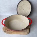 Cocotte ovale avec couvercle Cousances unisexe rouge taille 28 — vue 4