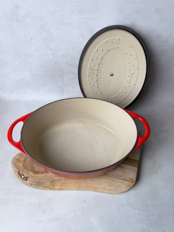 Cocotte ovale avec couvercle Cousances unisexe rouge taille 28 — vue 4