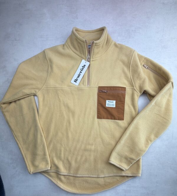 Polaire demi-zip Resteröds homme beige taille S — vue 2