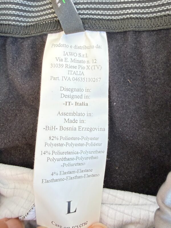 Pantalon long technique sicleri unisexe gris anthracite/noir/vert fluo taille L — vue 9