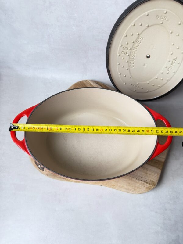 Cocotte ovale avec couvercle Cousances unisexe rouge taille 28 — vue 8