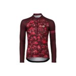 Maillot de cyclisme manches longues AGU Abstract Flower Jersey LS Essential Women Modica femme bordeaux taille XXL