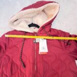 Veste matelassée à capuche Rip Curl Anoeta Quilted femme rouge foncé taille XS — vue 11