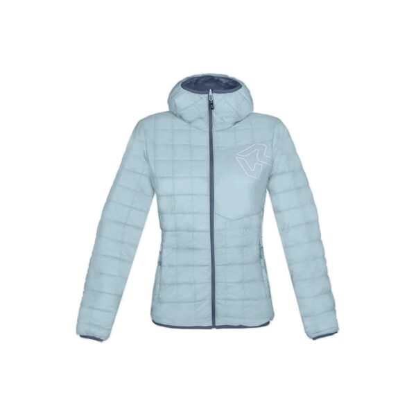 Veste matelassée réversible à capuche Rock Experience Golden Gate Hoodie Padded Woman Jacket femme bleu clair taille M
