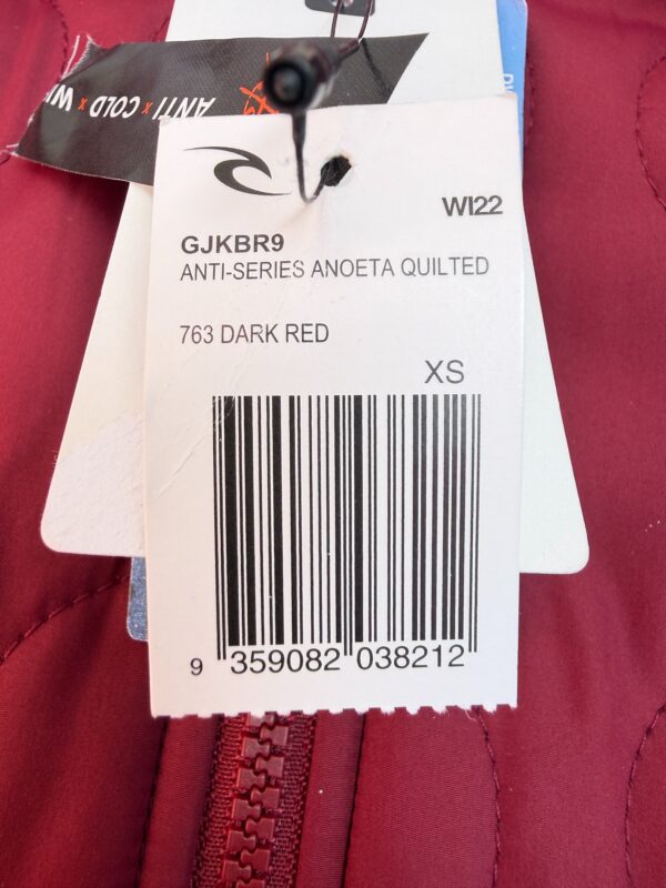 Veste matelassée à capuche Rip Curl Anoeta Quilted femme rouge foncé taille XS — vue 6