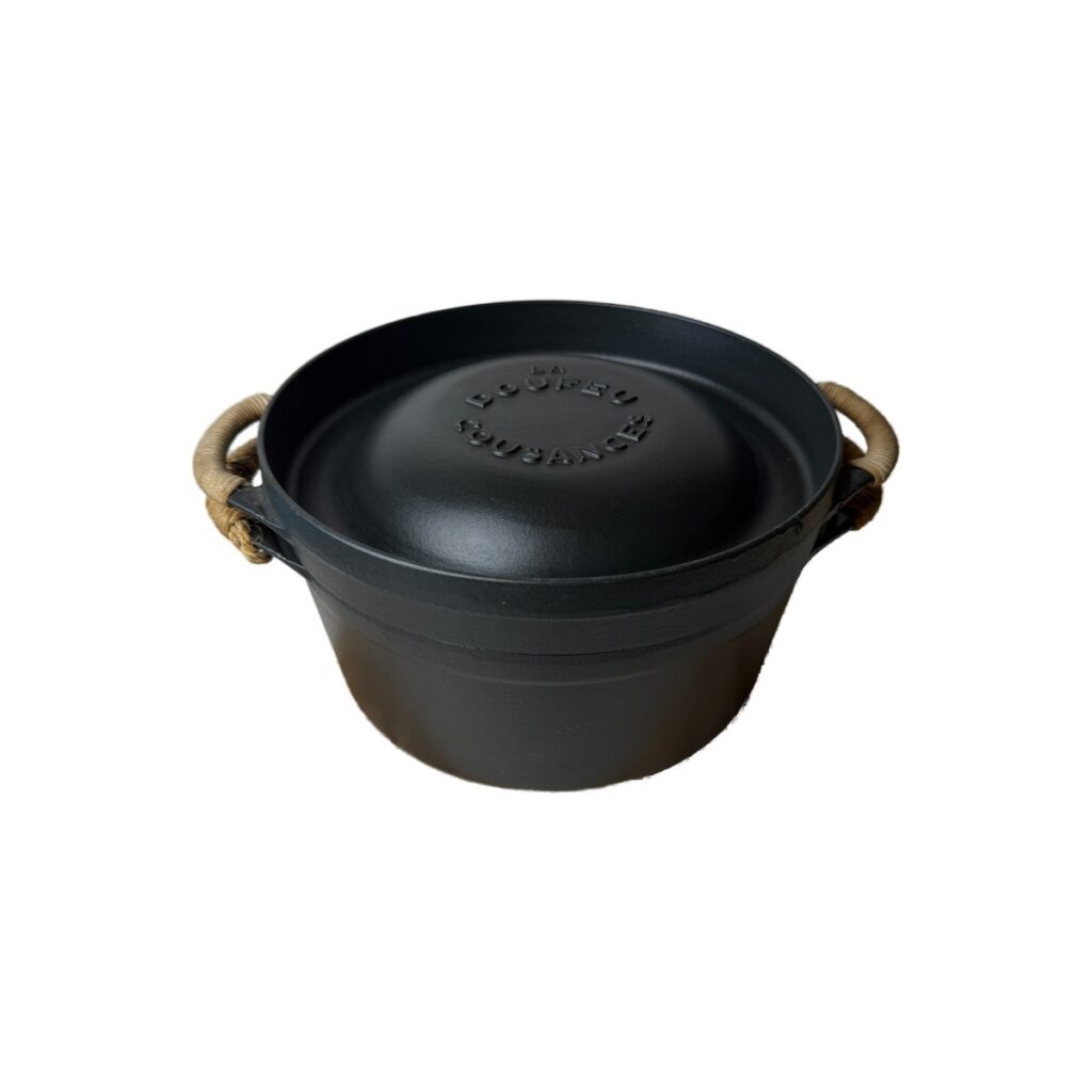 Cocotte doufeu avec couvercle Cousances unisexe noir taille 26 cm
