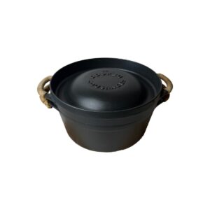Cocotte doufeu avec couvercle Cousances unisexe noir taille 26 cm