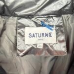 Doudoune à capuche Saturne Paris femme argenté taille 40 — vue 5