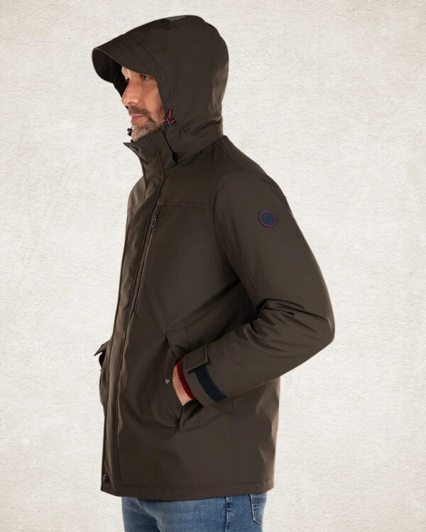 Parka à capuche NZA New Zealand Auckland Alpen homme vert kaki taille XXL — vue 18