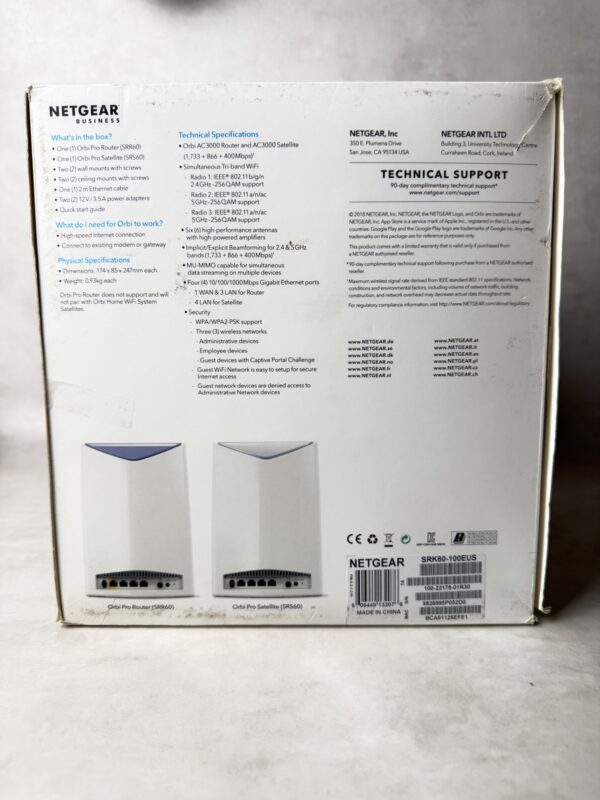 Système WiFi mesh professionnel Netgear Orbi Pro SRK60-100EUS blanc/bleu — vue 5