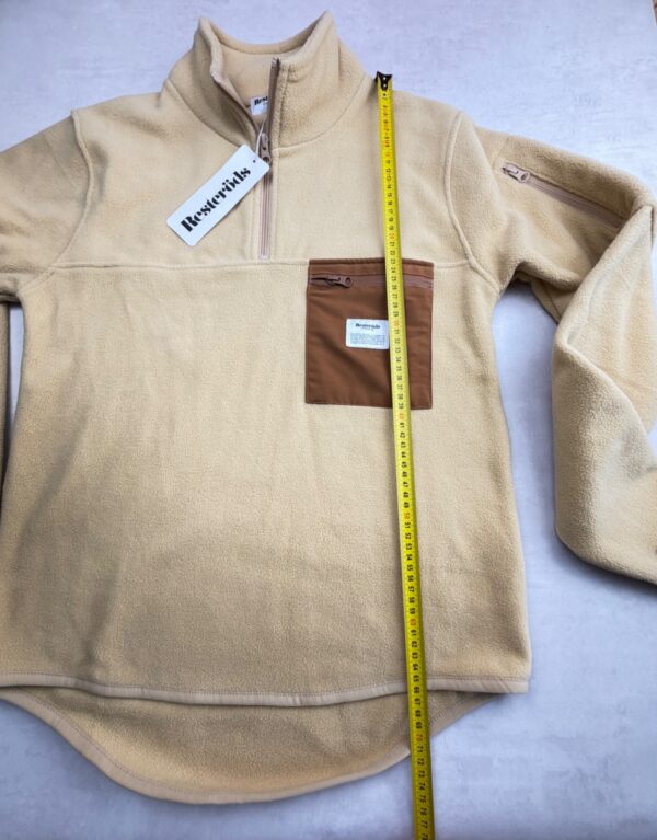 Polaire demi-zip Resteröds homme beige taille S — vue 6