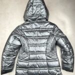 Doudoune à capuche Saturne Paris femme argenté taille 40 — vue 11
