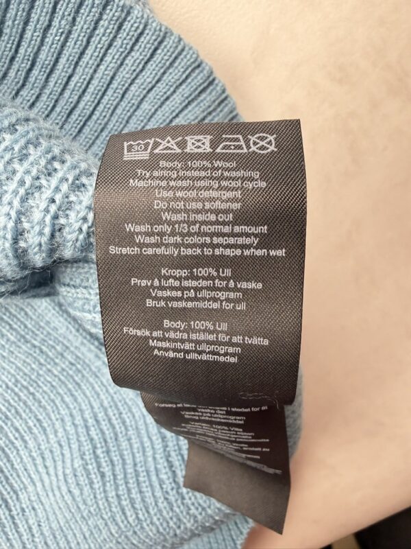Pull à col zippé Ulvang Rav Kiby WS femme bleu fumé taille XXL — vue 9