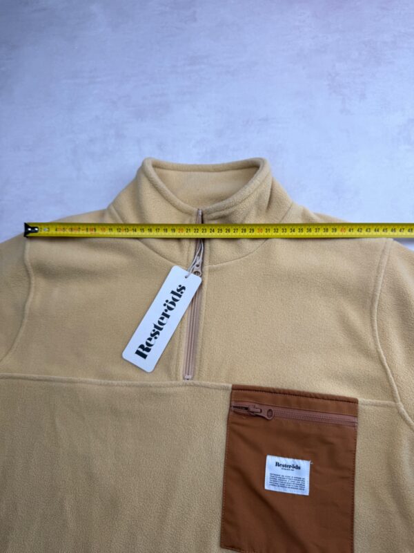 Polaire demi-zip Resteröds homme beige taille S — vue 8