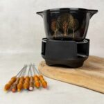 Service à fondue Nomar noir — vue 2