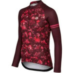Maillot de cyclisme manches longues AGU Abstract Flower Jersey LS Essential Women Modica femme bordeaux taille XXL — vue 2