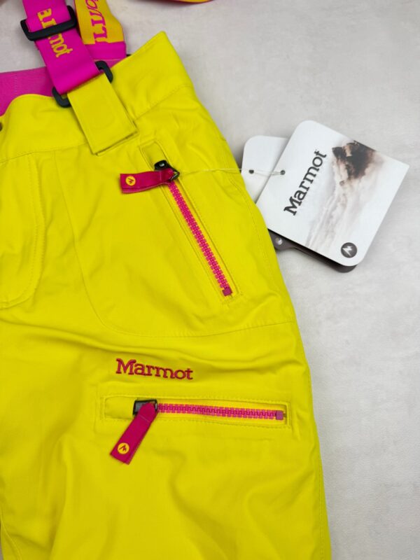 Pantalon de ski à bretelles fille Marmot Girl's Starstruck Pant jaune acide taille S (taille P) — vue 2