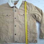 Veste camionneur doublée sherpa Levi's homme beige taille XL — vue 13