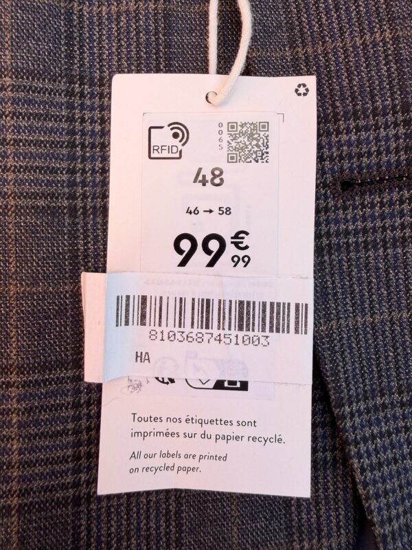 Blazer Jules homme gris taille 48 — vue 7