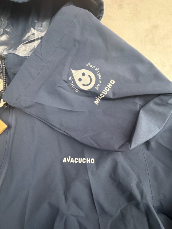 Veste de pluie à capuche Ayacucho AYA Rain Jacket bleu marine taille 176 — vue 5