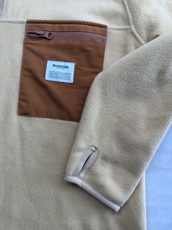 Polaire demi-zip Resteröds homme beige taille S — vue 9