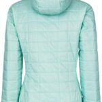 Doudoune à capuche réversible femme Rock Experience Golden Gate turquoise taille M — vue 12