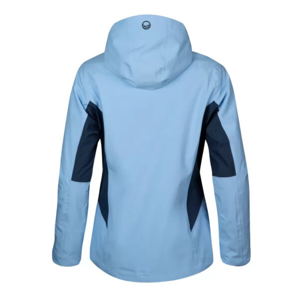 Veste de ski imperméable à capuche Halti Tahko W DX Ski Jacket femme bleu clair taille FR 38 (FIN/DE 36, ITA 42) — vue 2