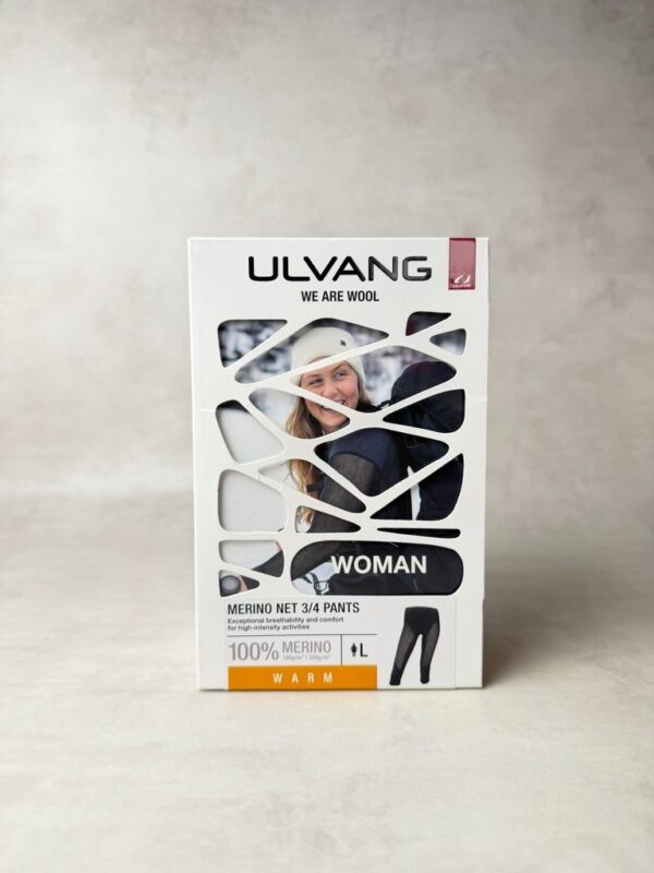 Legging thermique 3/4 Ulvang Merino Net 3/4 Pants femme noir taille L — vue 2