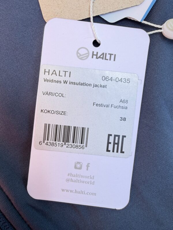 Veste isolante à capuche Halti Veidnes W insulation jacket femme fuchsia taille FR 40 (FIN/DE 38, IT 44) — vue 6