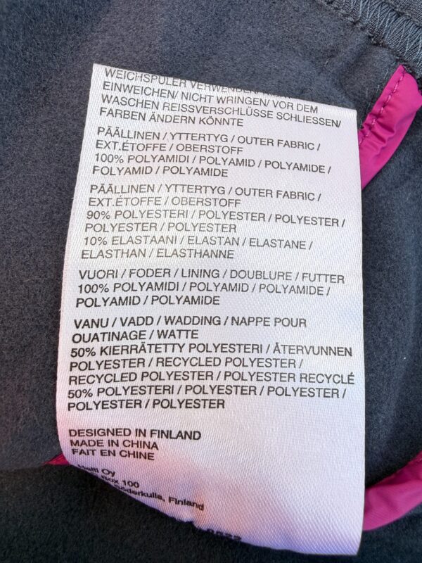 Veste isolante à capuche Halti Veidnes W insulation jacket femme fuchsia taille FR 40 (FIN/DE 38, IT 44) — vue 8