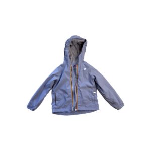 Veste à capuche enfant K-Way unisexe bleu gris taille 4 ans