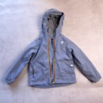 Veste à capuche enfant K-Way unisexe bleu gris taille 4 ans — vue 2