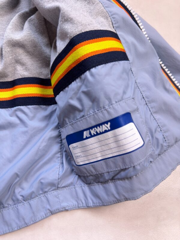 Veste à capuche enfant K-Way unisexe bleu gris taille 4 ans — vue 5