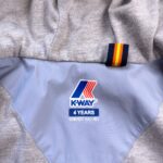 Veste à capuche enfant K-Way unisexe bleu gris taille 4 ans — vue 6