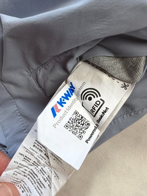 Veste à capuche enfant K-Way unisexe bleu gris taille 4 ans — vue 9