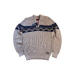 Pull col camionneur NZA New Zealand Auckland Andrew homme beige sable taille L