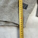 Pull col camionneur NZA New Zealand Auckland Andrew homme beige sable taille L — vue 6