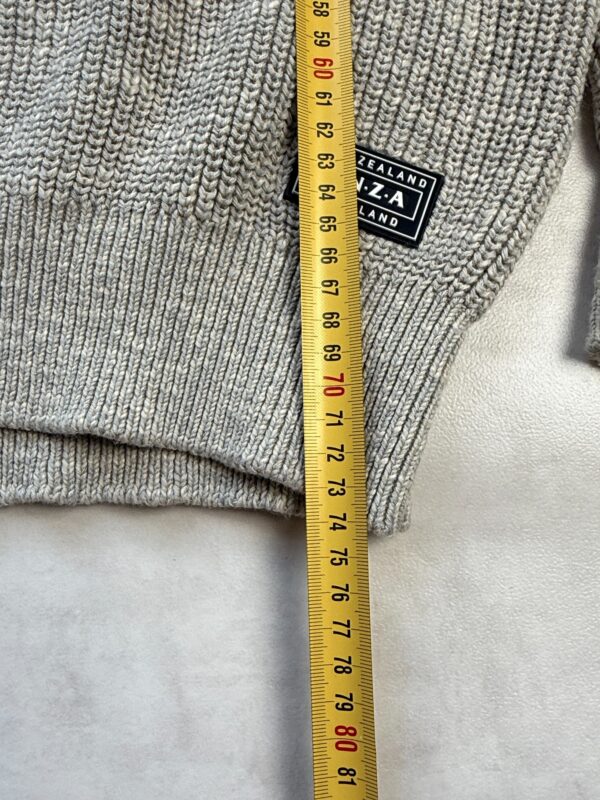 Pull col camionneur NZA New Zealand Auckland Andrew homme beige sable taille L — vue 6