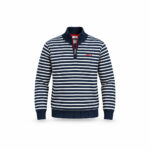 Pull à col zippé NZA New Zealand Auckland Edgar homme bleu marine taille M