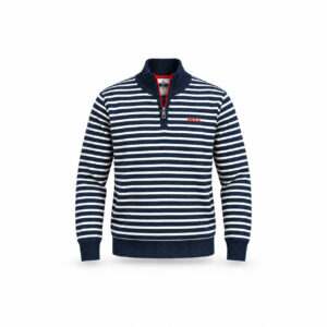 Pull à col zippé NZA New Zealand Auckland Edgar homme bleu marine taille M