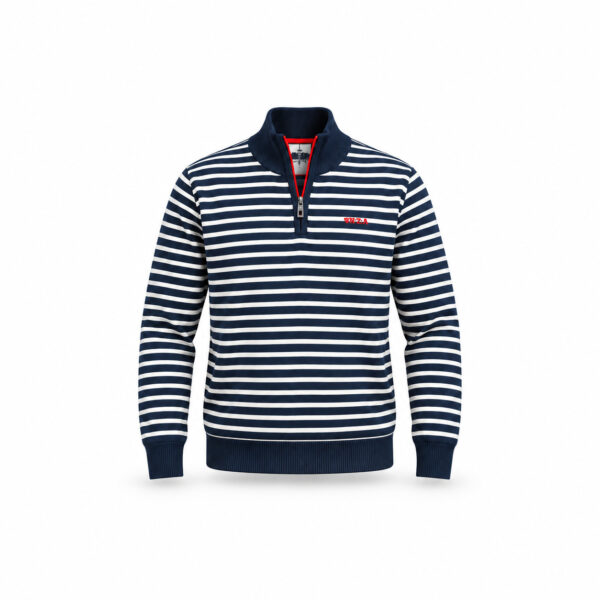 Pull à col zippé NZA New Zealand Auckland Edgar homme bleu marine taille M