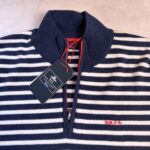 Pull à col zippé NZA New Zealand Auckland Edgar homme bleu marine taille M — vue 3