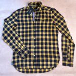 Chemise à manches longues NZA New Zealand Auckland Whakarewarewa homme bleu marine jaune taille S — vue 2
